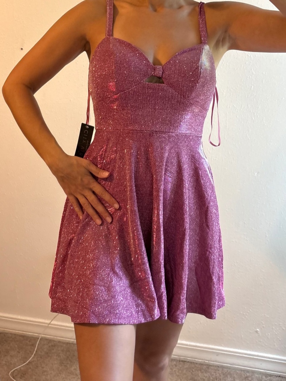 Nwt sparkly pink dress